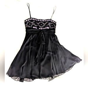 BCBG MAXAZARIA Black Cocktail Dress Size 6